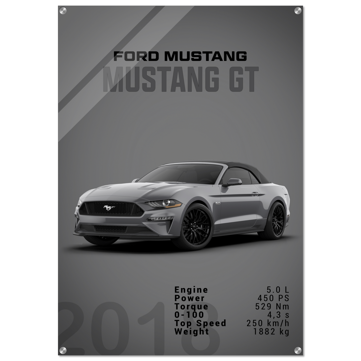 Ford Mustang 2018 Convertible (MUSTANG26D)
