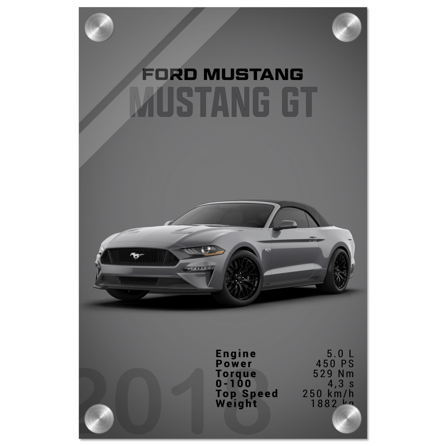 Ford Mustang 2018 Convertible (MUSTANG26D)