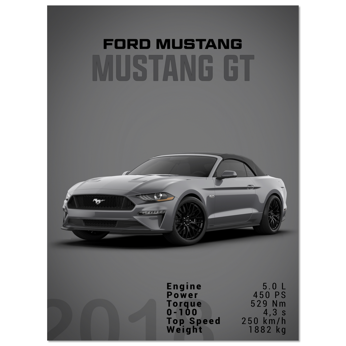 Ford Mustang 2018 Convertible (MUSTANG26D)