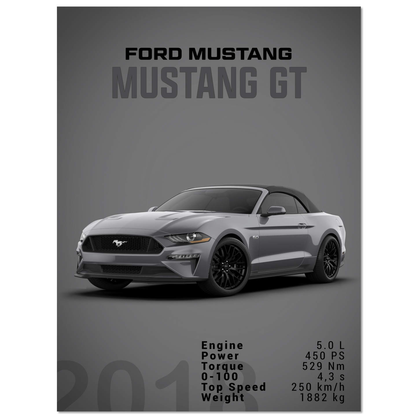 Ford Mustang 2018 Convertible (MUSTANG26D)