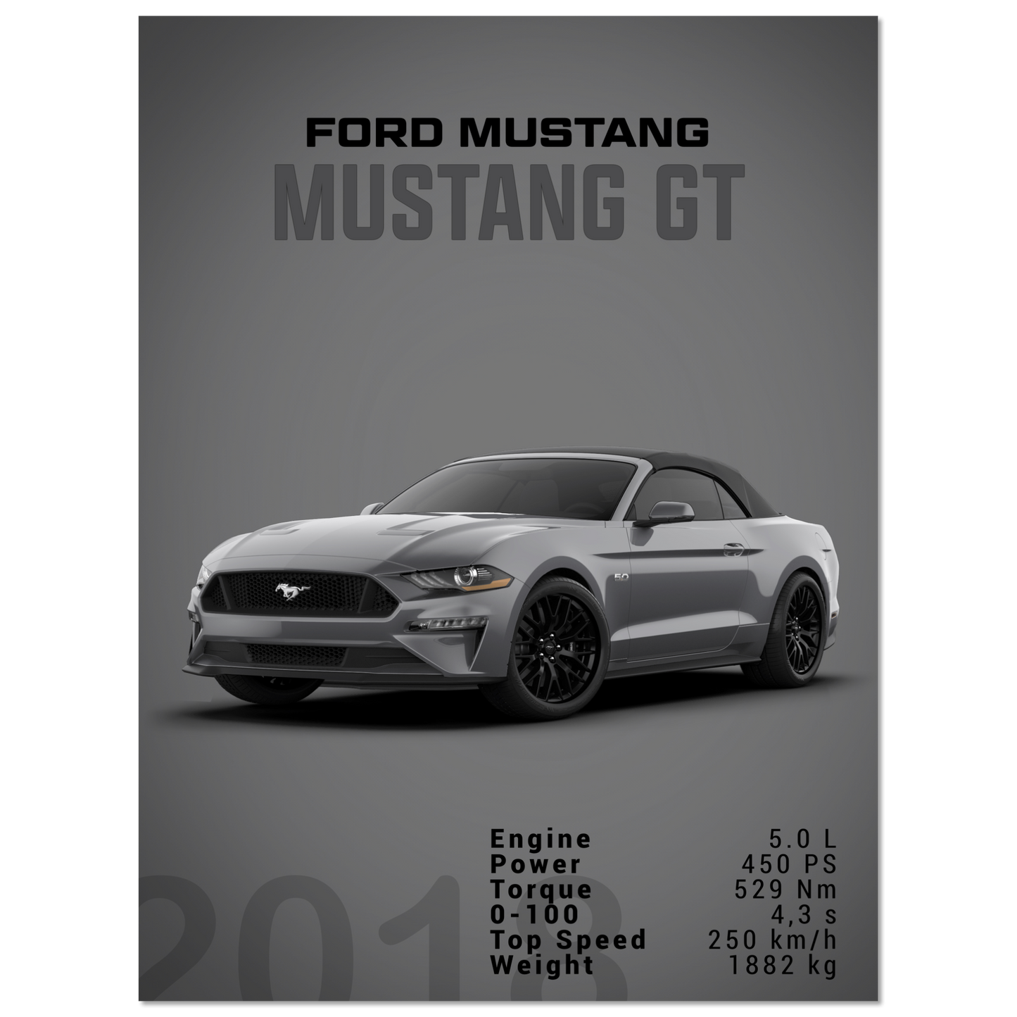 Ford Mustang 2018 Convertible (MUSTANG26D)