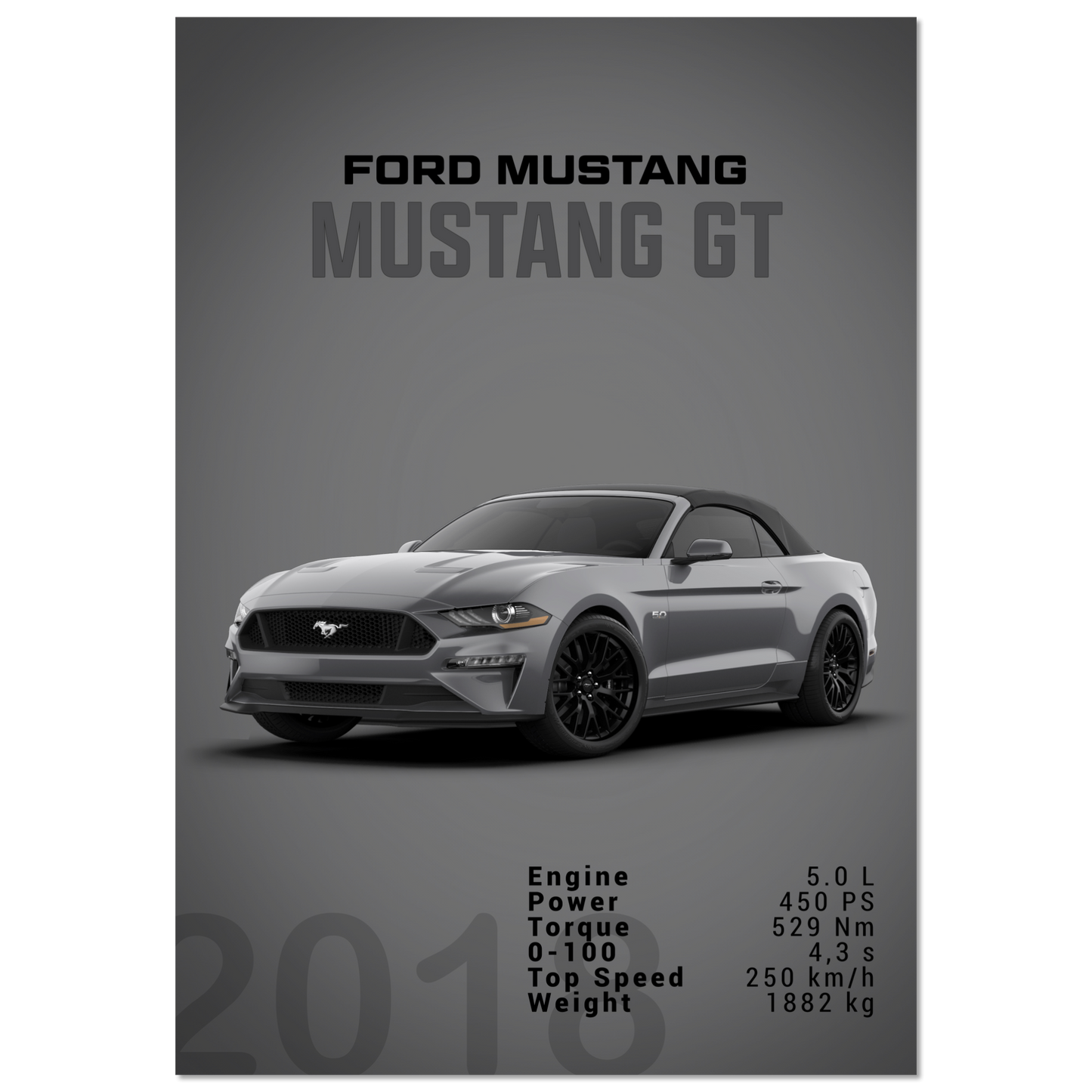 Ford Mustang 2018 Convertible (MUSTANG26D)