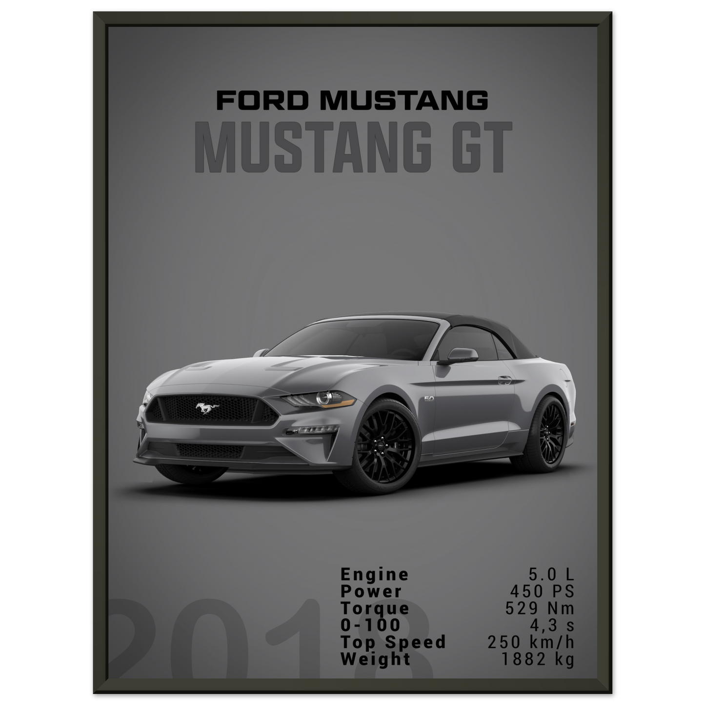 Ford Mustang 2018 Convertible (MUSTANG26D)