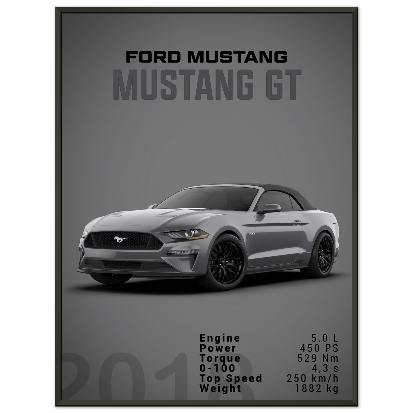 Ford Mustang 2018 Convertible (MUSTANG26D)