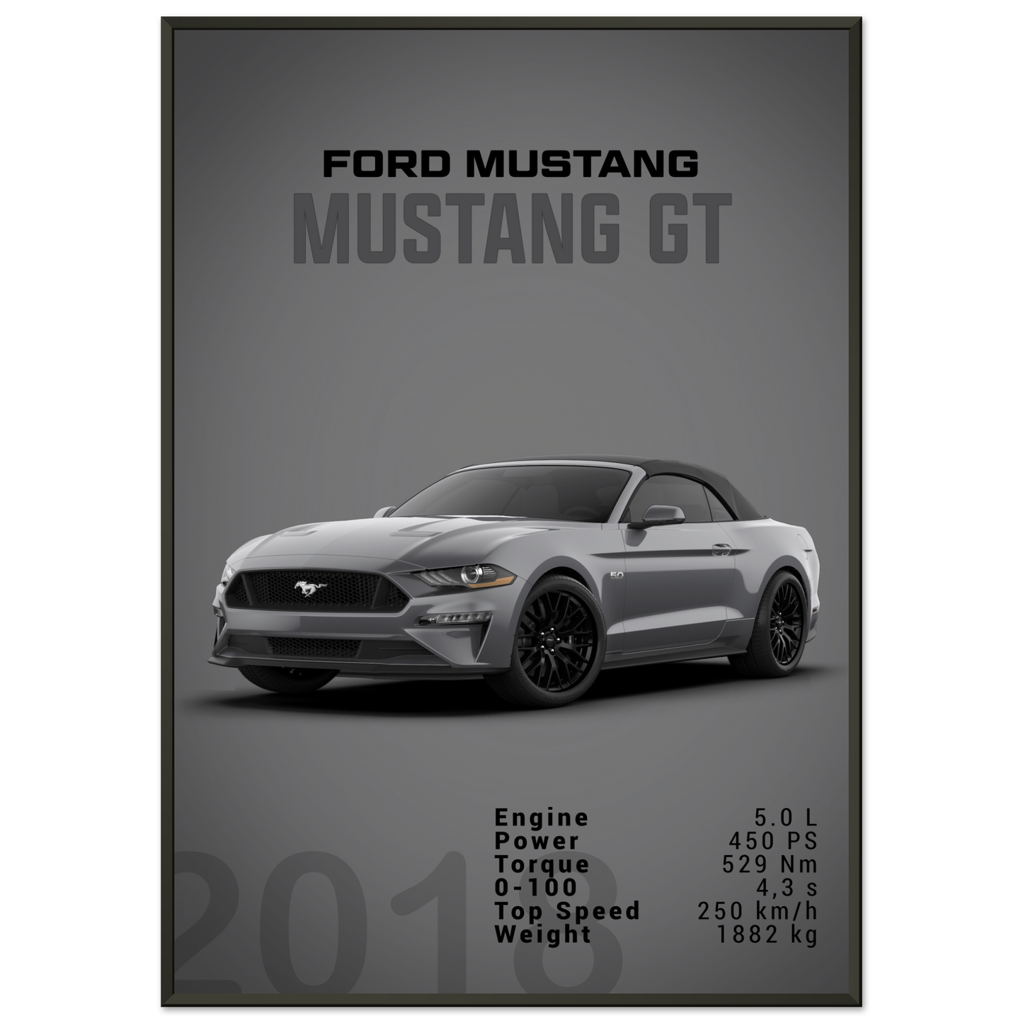 Ford Mustang 2018 Convertible (MUSTANG26D)