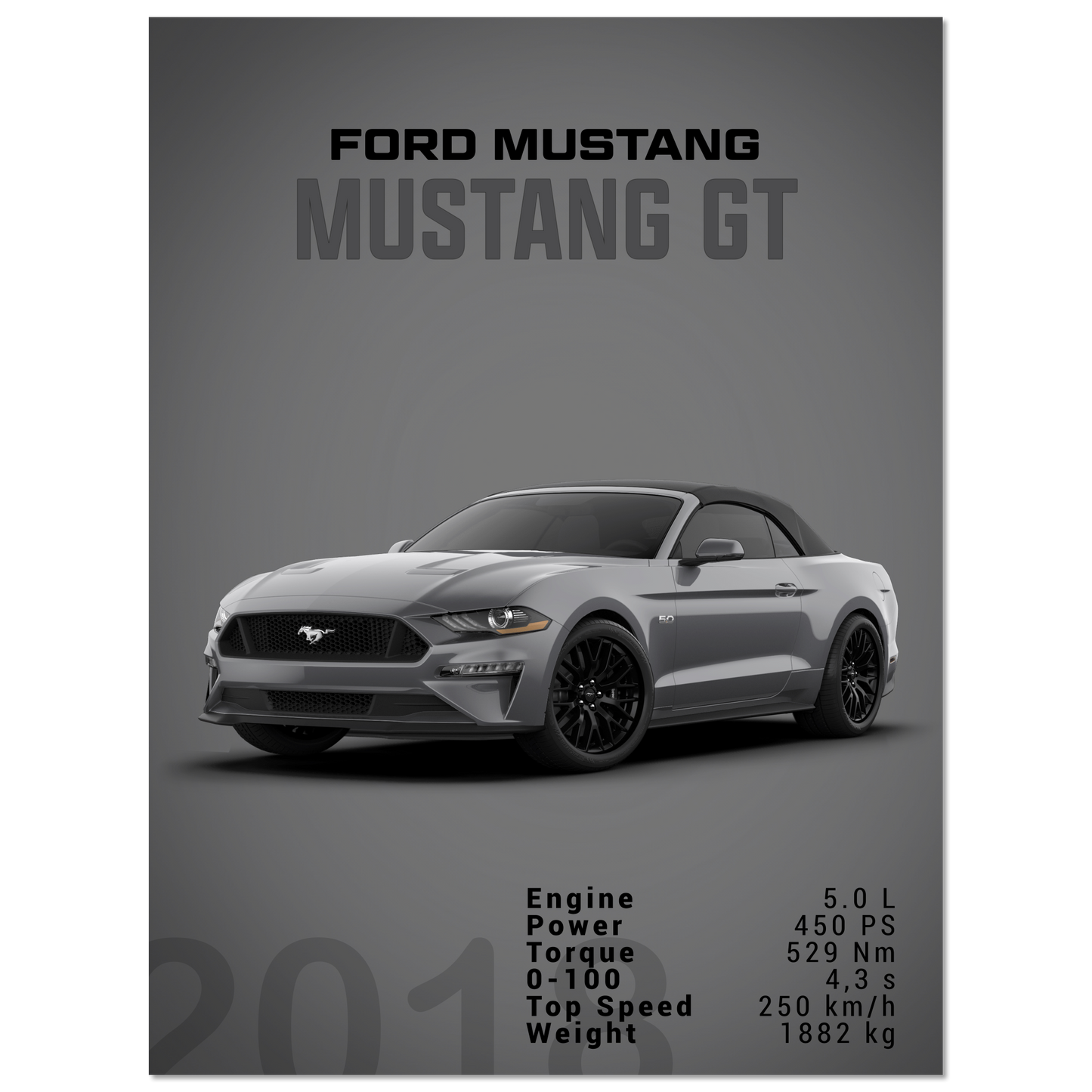 Ford Mustang 2018 Convertible (MUSTANG26D)