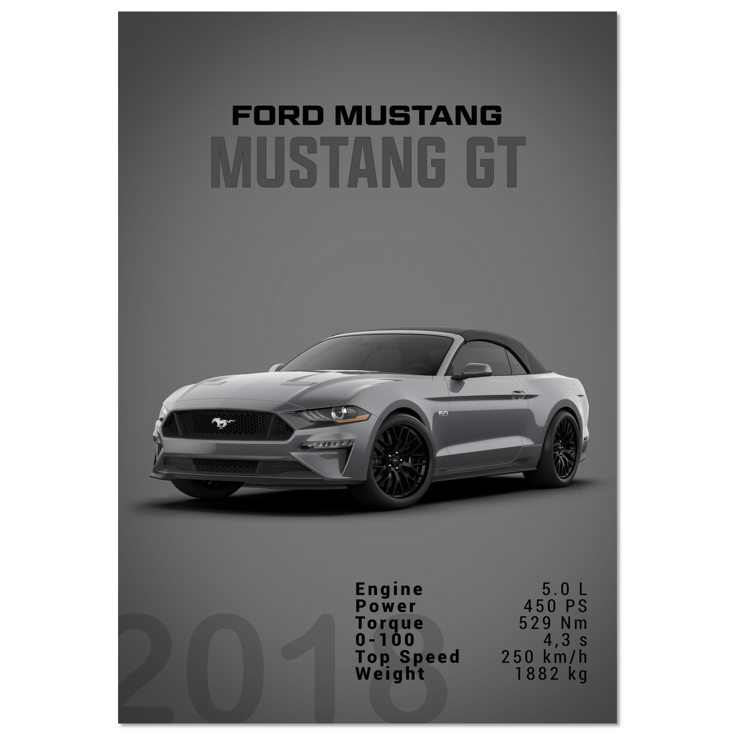 Ford Mustang 2018 Convertible (MUSTANG26D)