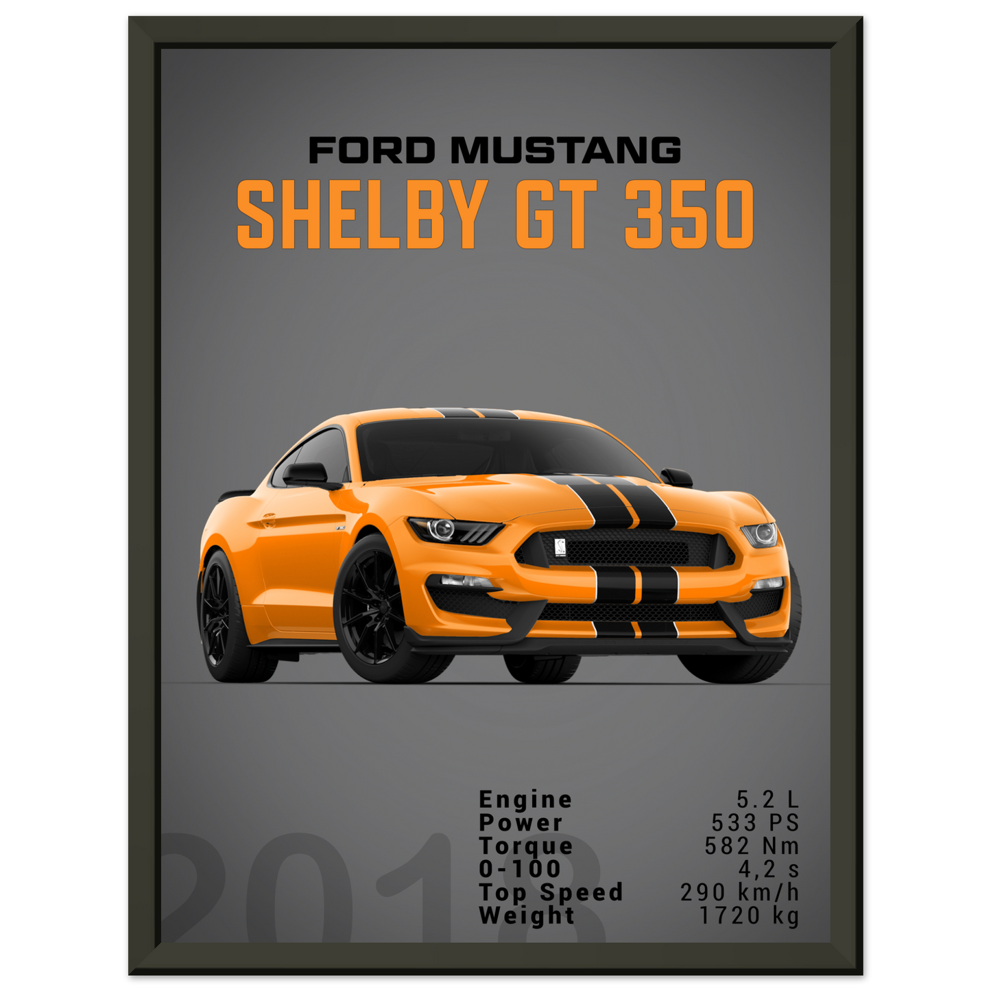 Ford Mustang 2018 Shelby GT350 S550 (MUSTANG27D)