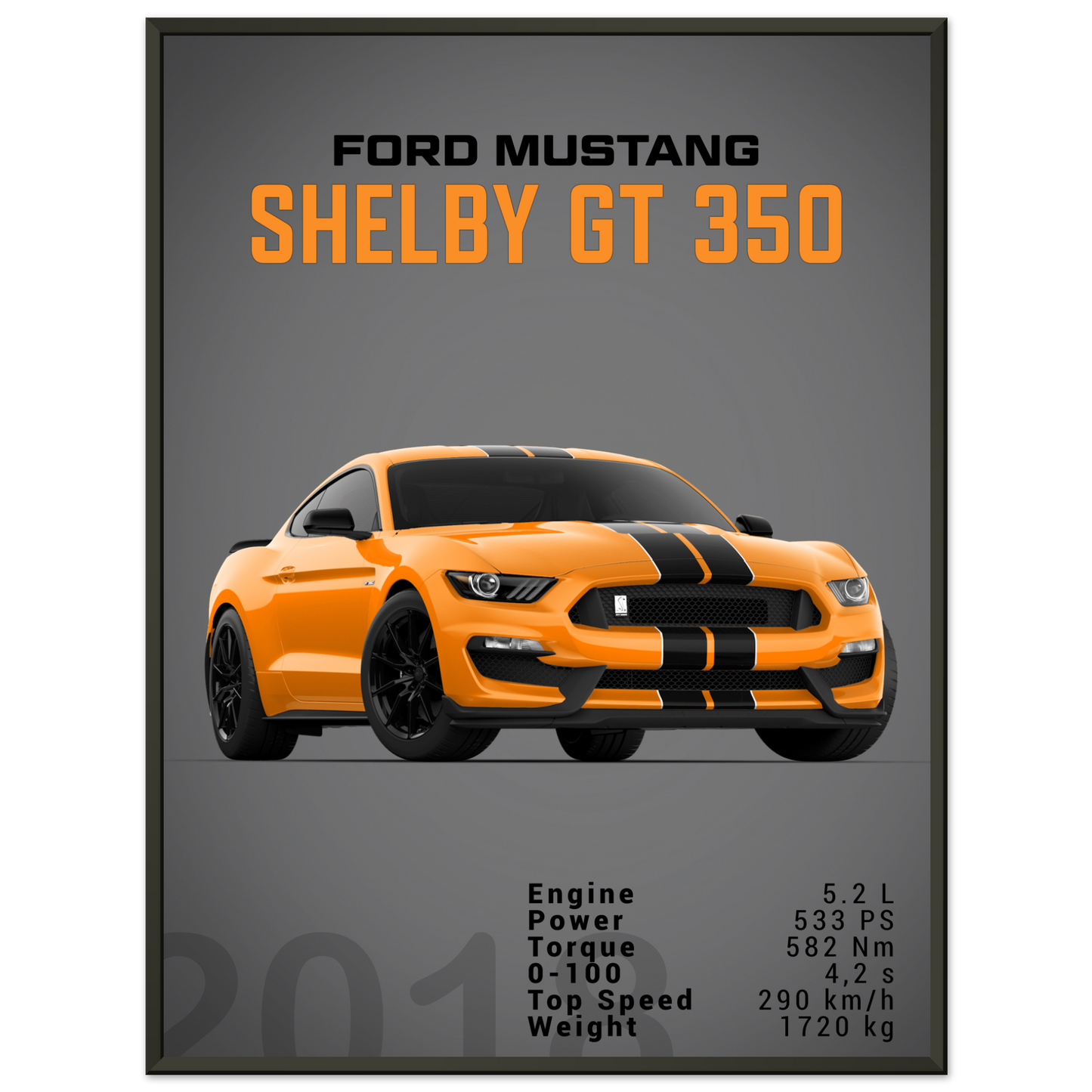 Ford Mustang 2018 Shelby GT350 S550 (MUSTANG27D)