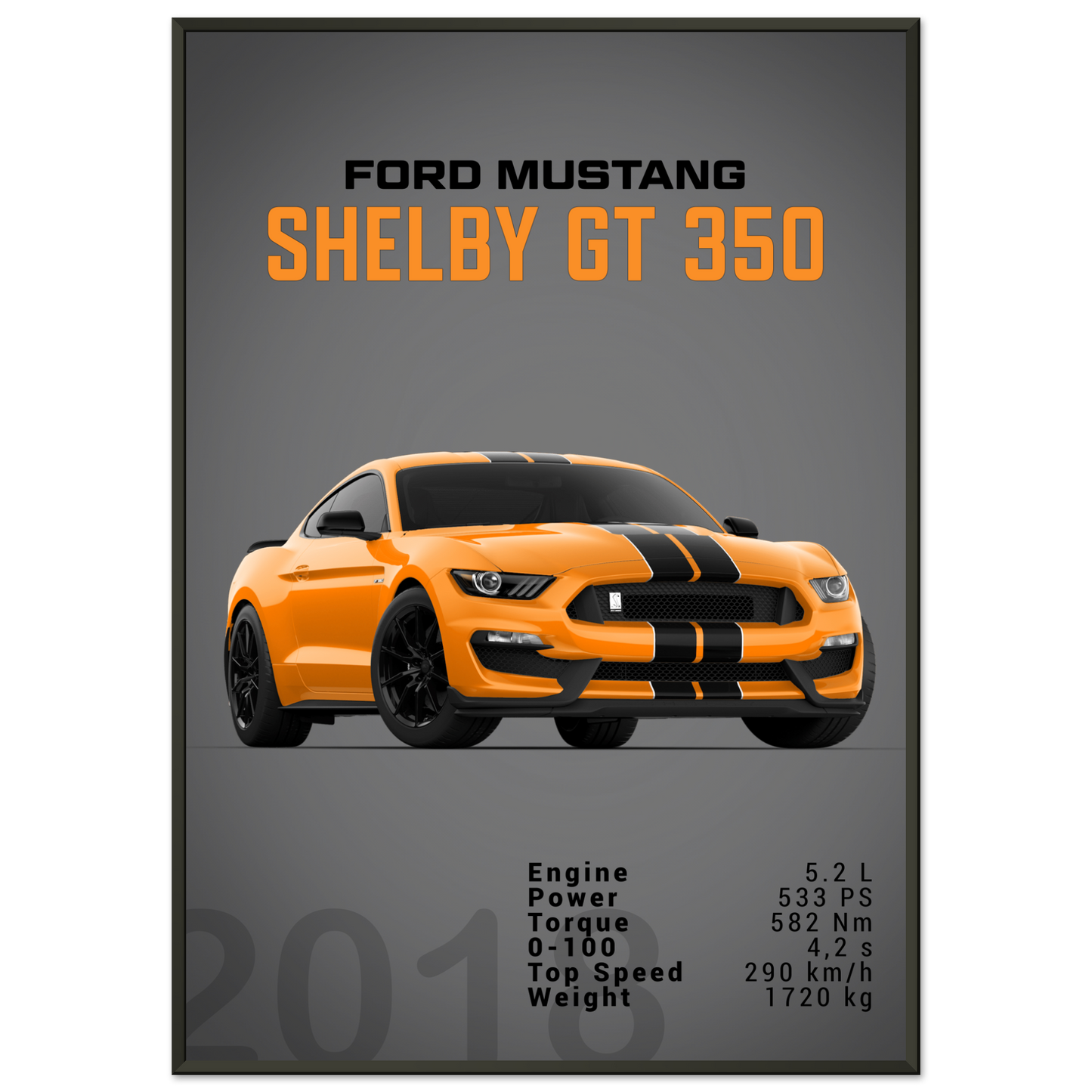 Ford Mustang 2018 Shelby GT350 S550 (MUSTANG27D)