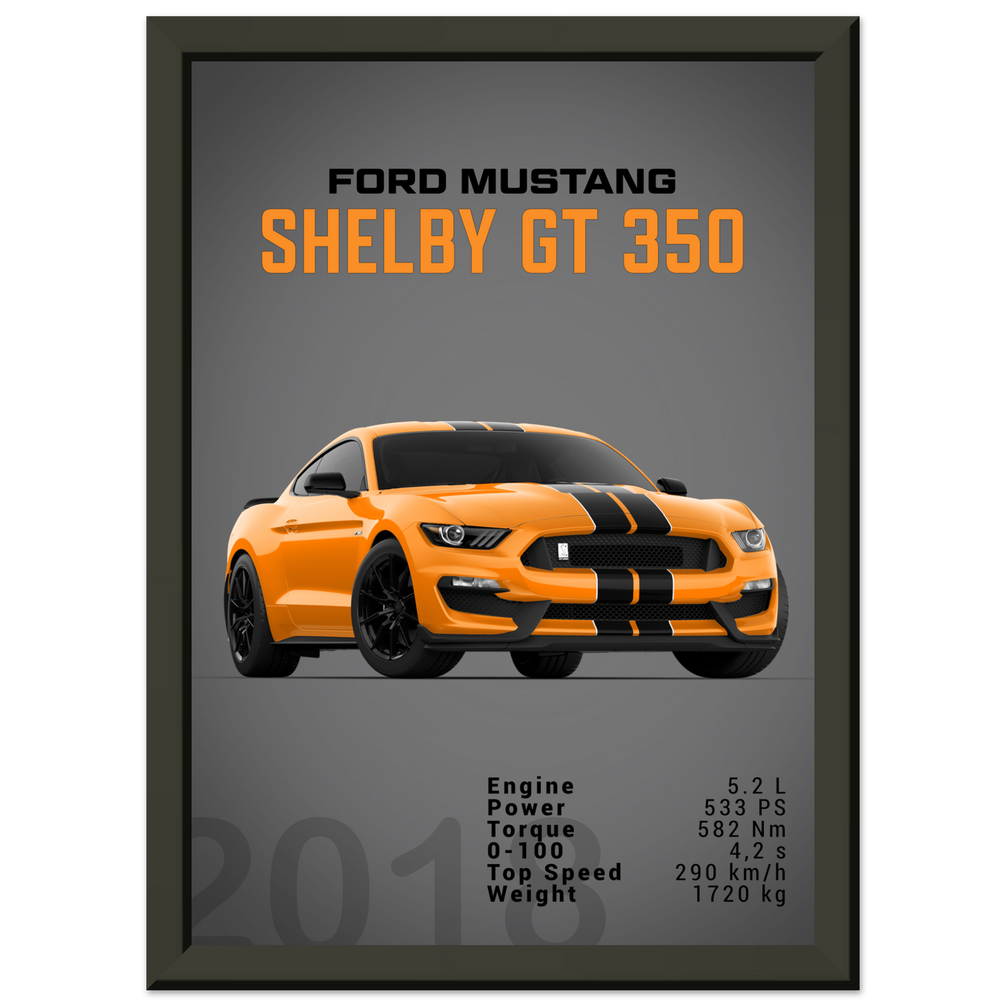 Ford Mustang 2018 Shelby GT350 S550 (MUSTANG27D)