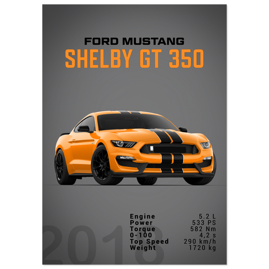 Ford Mustang 2018 Shelby GT350 S550 (MUSTANG27D)
