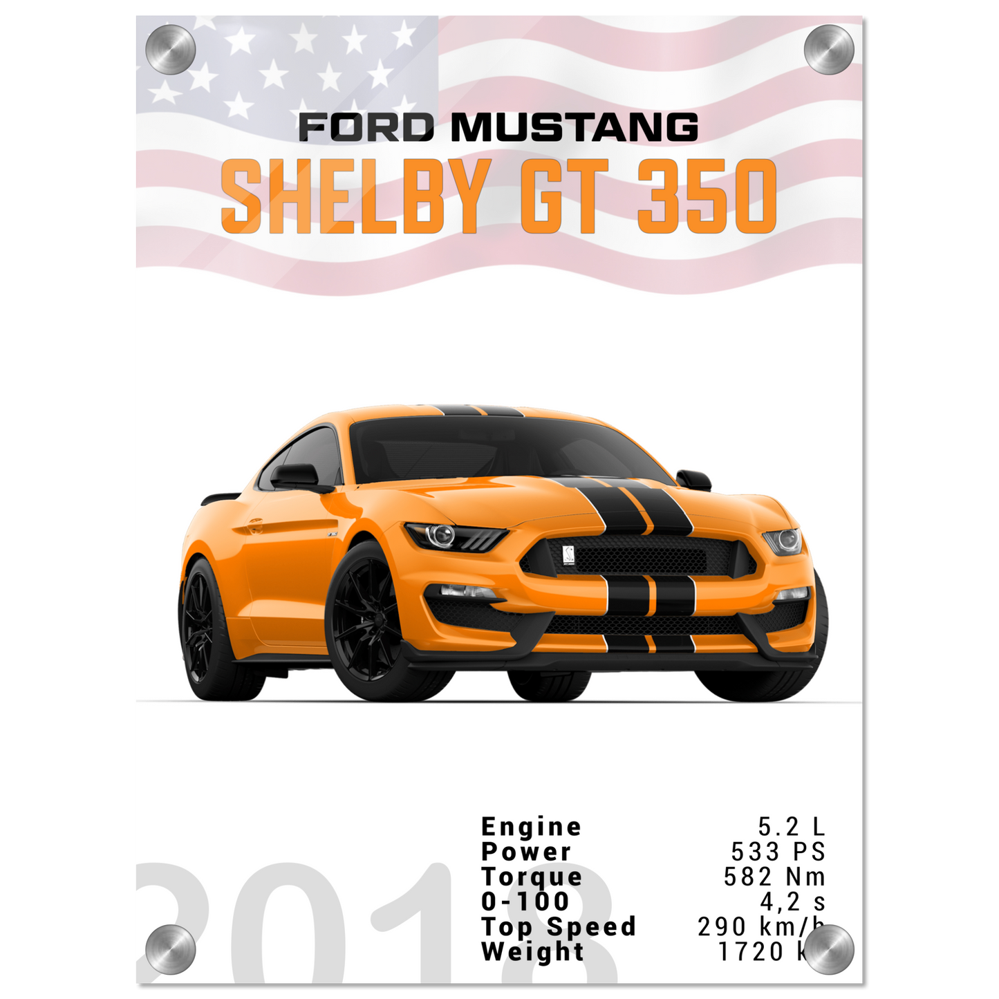 Ford Mustang 2018 Shelby GT350 S550 (MUSTANG27)