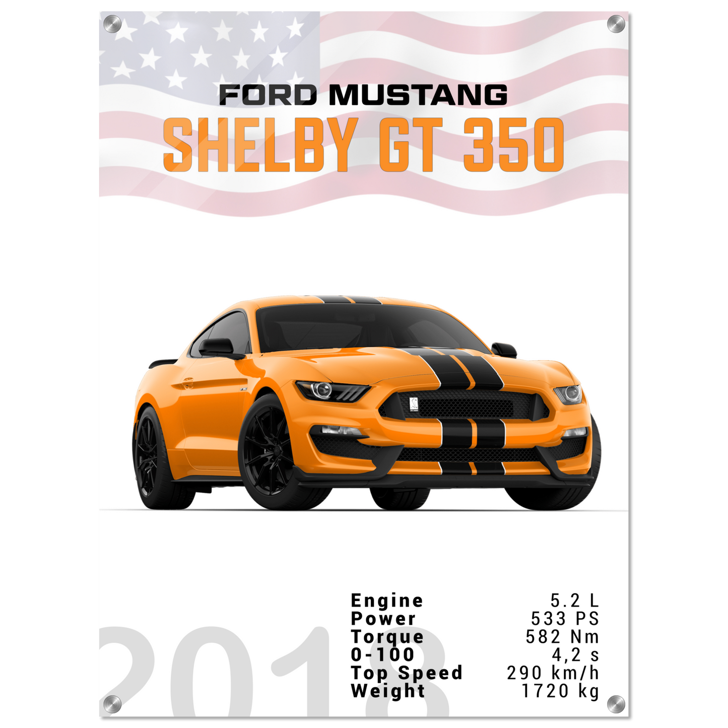 Ford Mustang 2018 Shelby GT350 S550 (MUSTANG27)