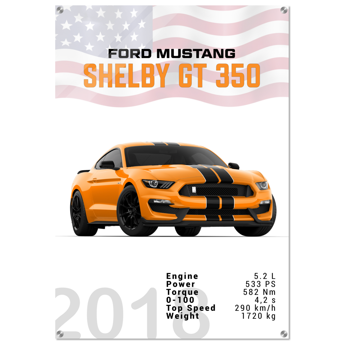 Ford Mustang 2018 Shelby GT350 S550 (MUSTANG27)