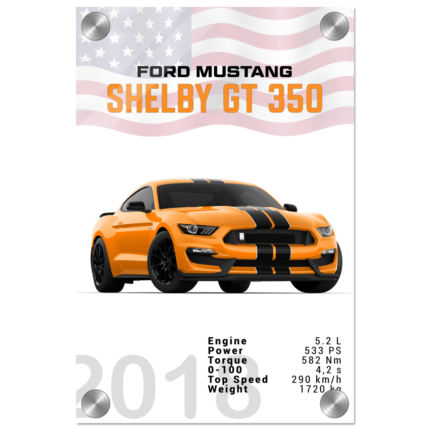 Ford Mustang 2018 Shelby GT350 S550 (MUSTANG27)