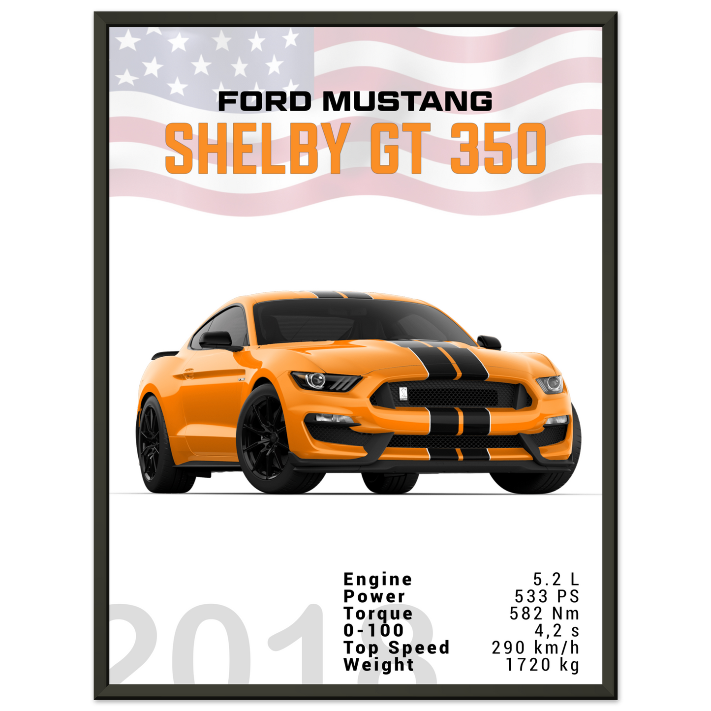 Ford Mustang 2018 Shelby GT350 S550 (MUSTANG27)
