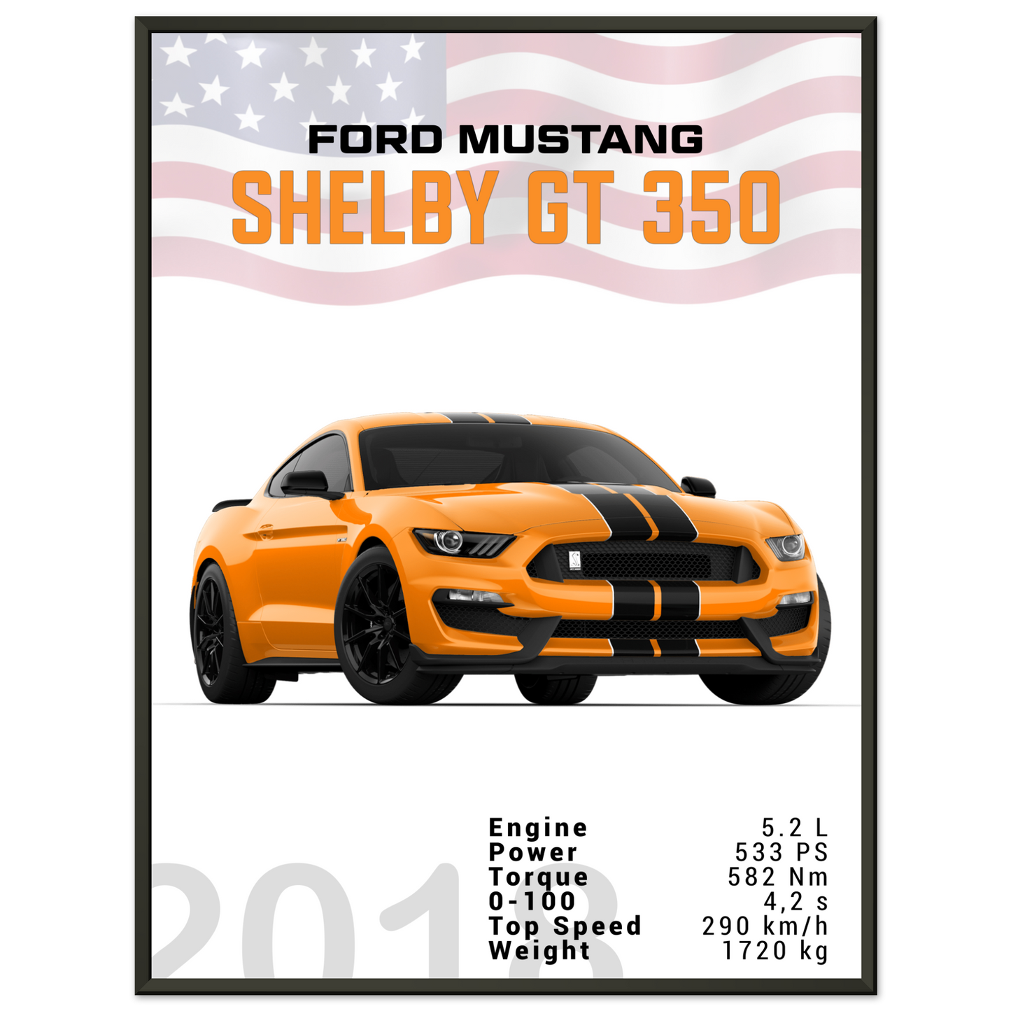Ford Mustang 2018 Shelby GT350 S550 (MUSTANG27)