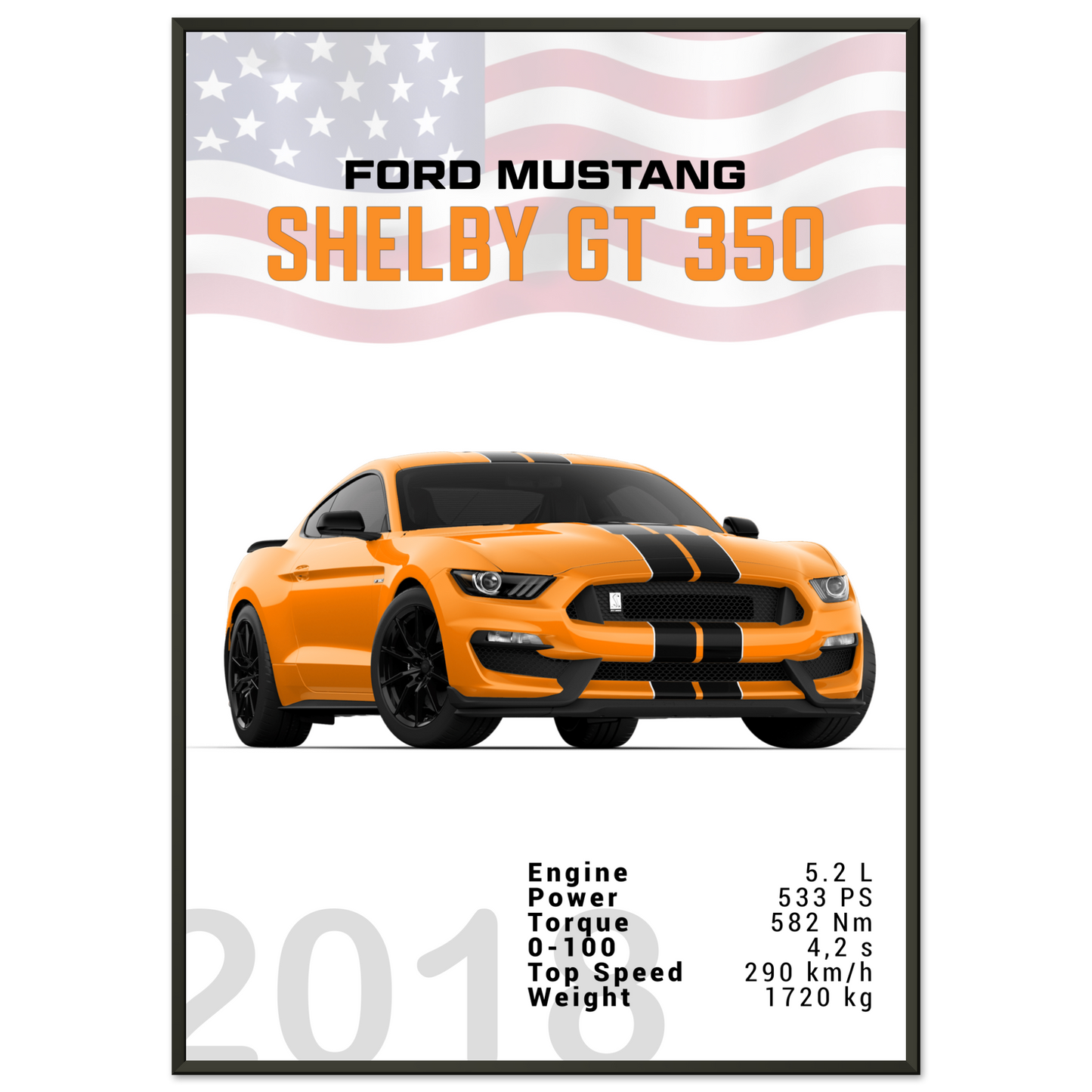 Ford Mustang 2018 Shelby GT350 S550 (MUSTANG27)
