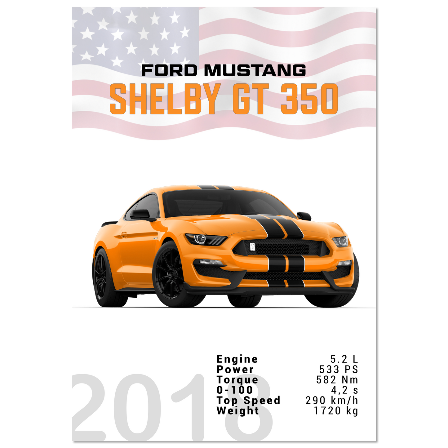 Ford Mustang 2018 Shelby GT350 S550 (MUSTANG27)