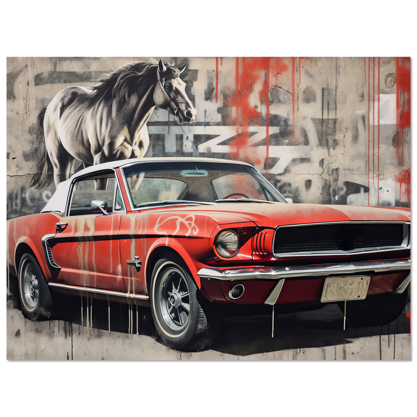 Ford Mustang 1966 Street-Art (MUSTANG28)