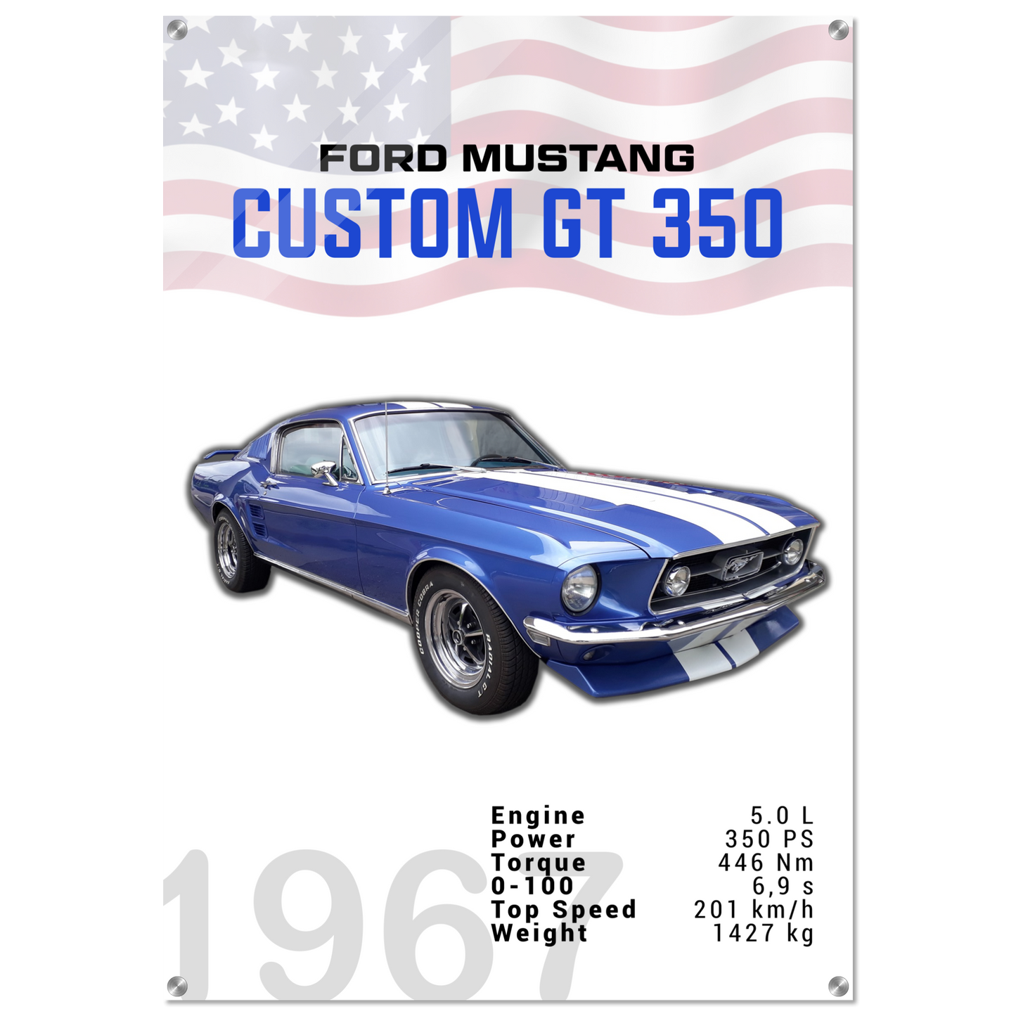 Ford Mustang 1967 Custom GT350 (MUSTANG02)