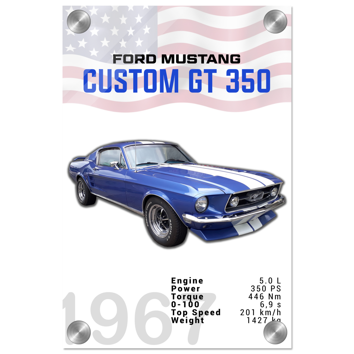 Ford Mustang 1967 Custom GT350 (MUSTANG02)