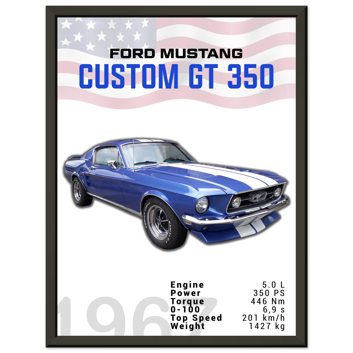 Ford Mustang 1967 Custom GT350 (MUSTANG02)