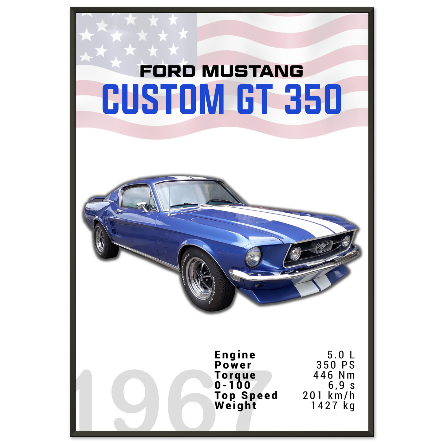 Ford Mustang 1967 Custom GT350 (MUSTANG02)