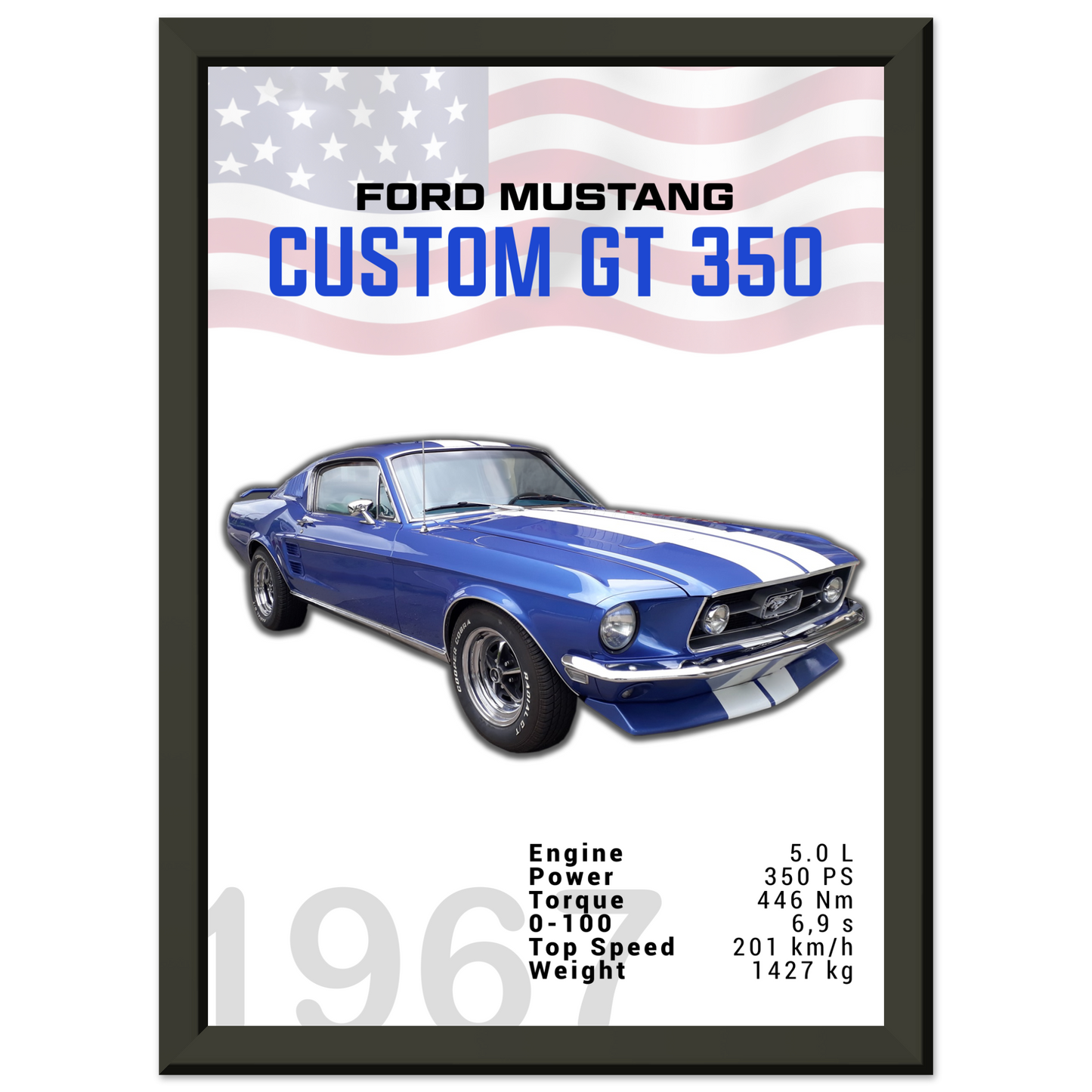 Ford Mustang 1967 Custom GT350 (MUSTANG02)