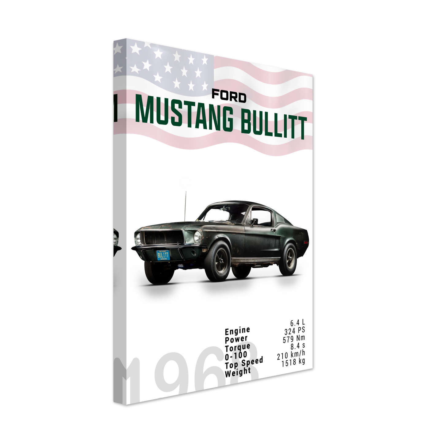 Ford Mustang 1968 Bullitt Fastback (MUSTANG12)