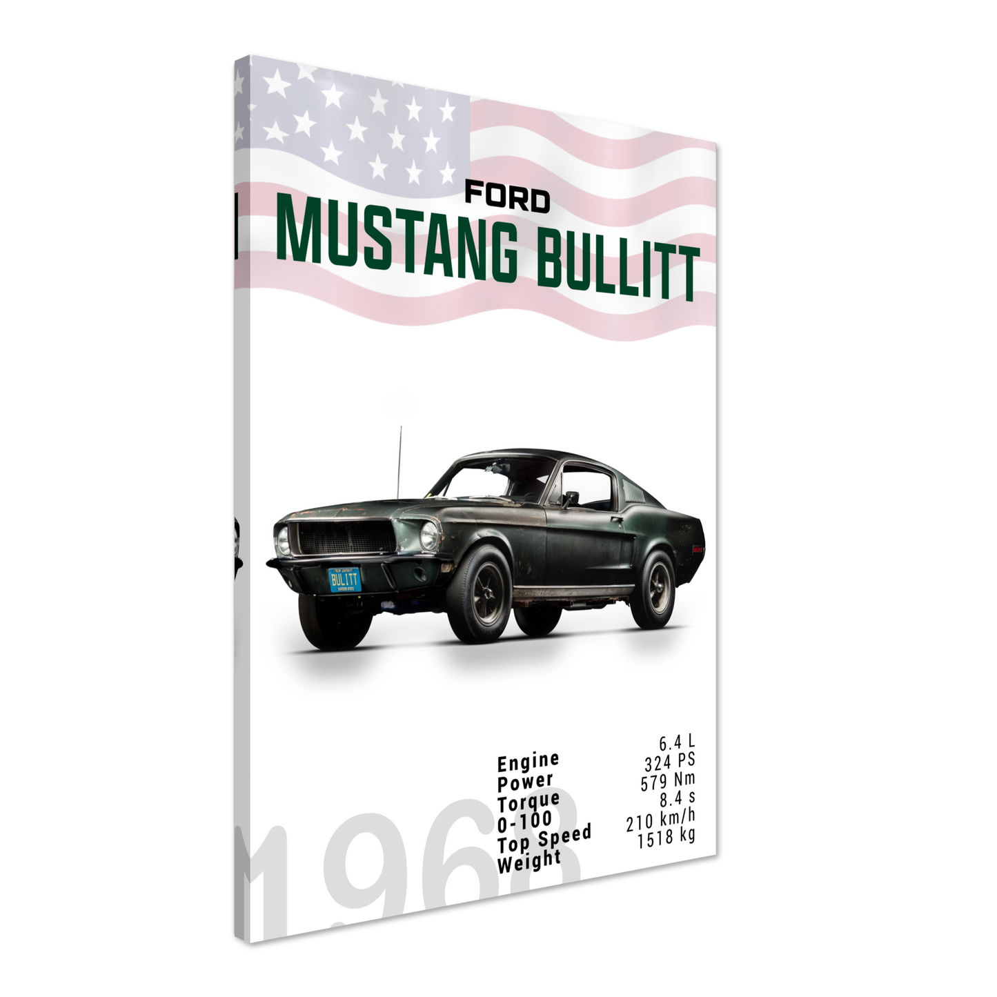 Ford Mustang 1968 Bullitt Fastback (MUSTANG12)