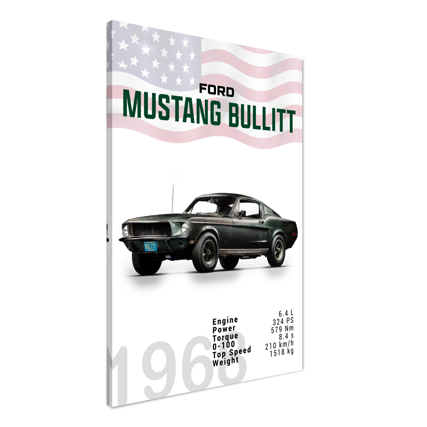 Ford Mustang 1968 Bullitt Fastback (MUSTANG12)
