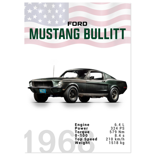 Ford Mustang 1968 Bullitt Fastback (MUSTANG12)