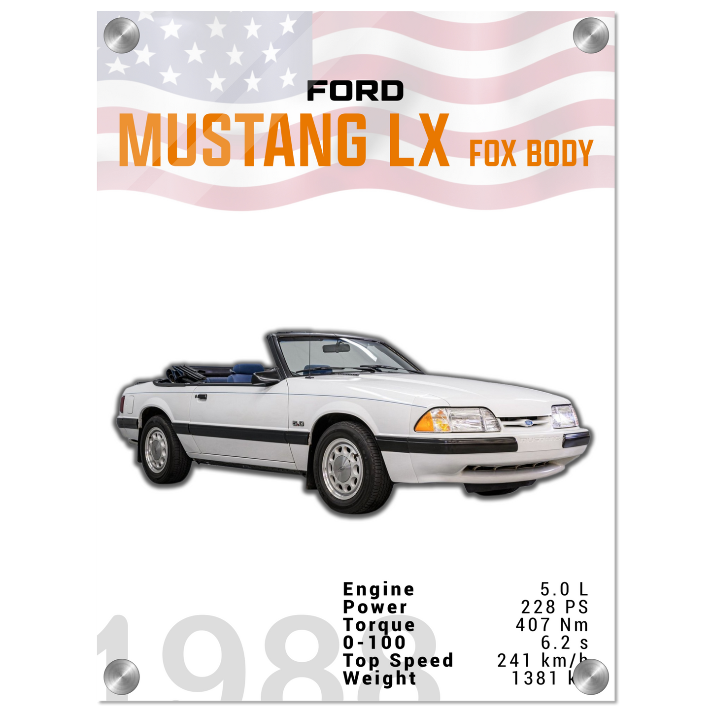 Ford Mustang 1988 LX Fox Body (MUSTANG18)