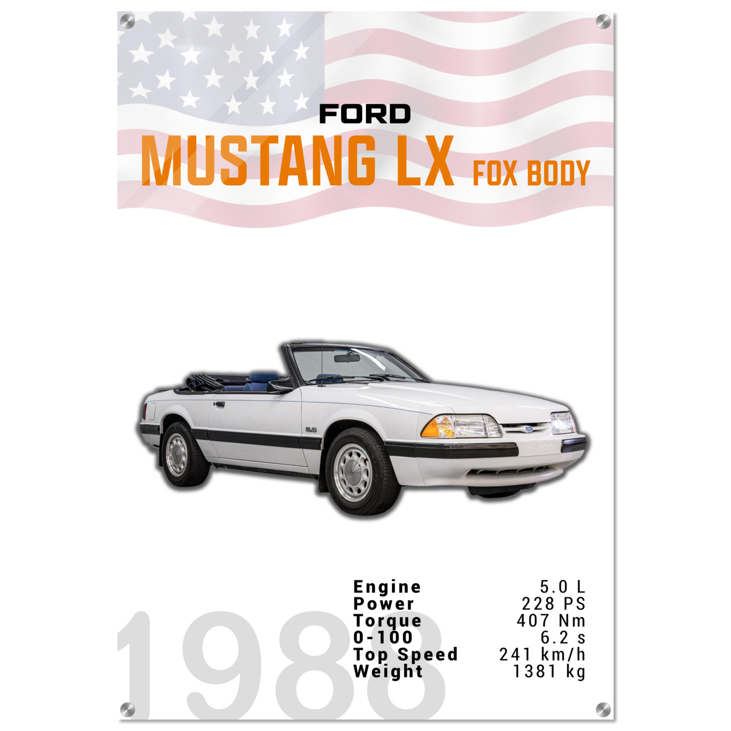 Ford Mustang 1988 LX Fox Body (MUSTANG18)