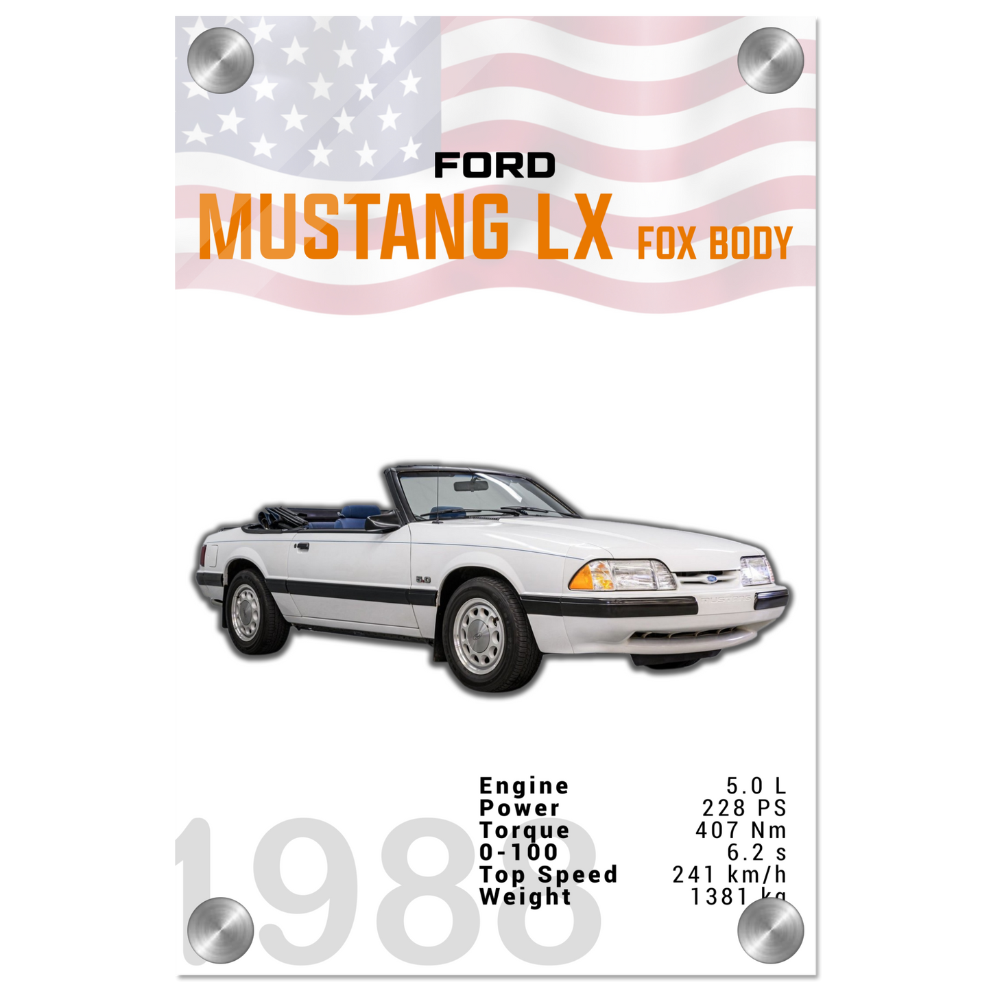 Ford Mustang 1988 LX Fox Body (MUSTANG18)