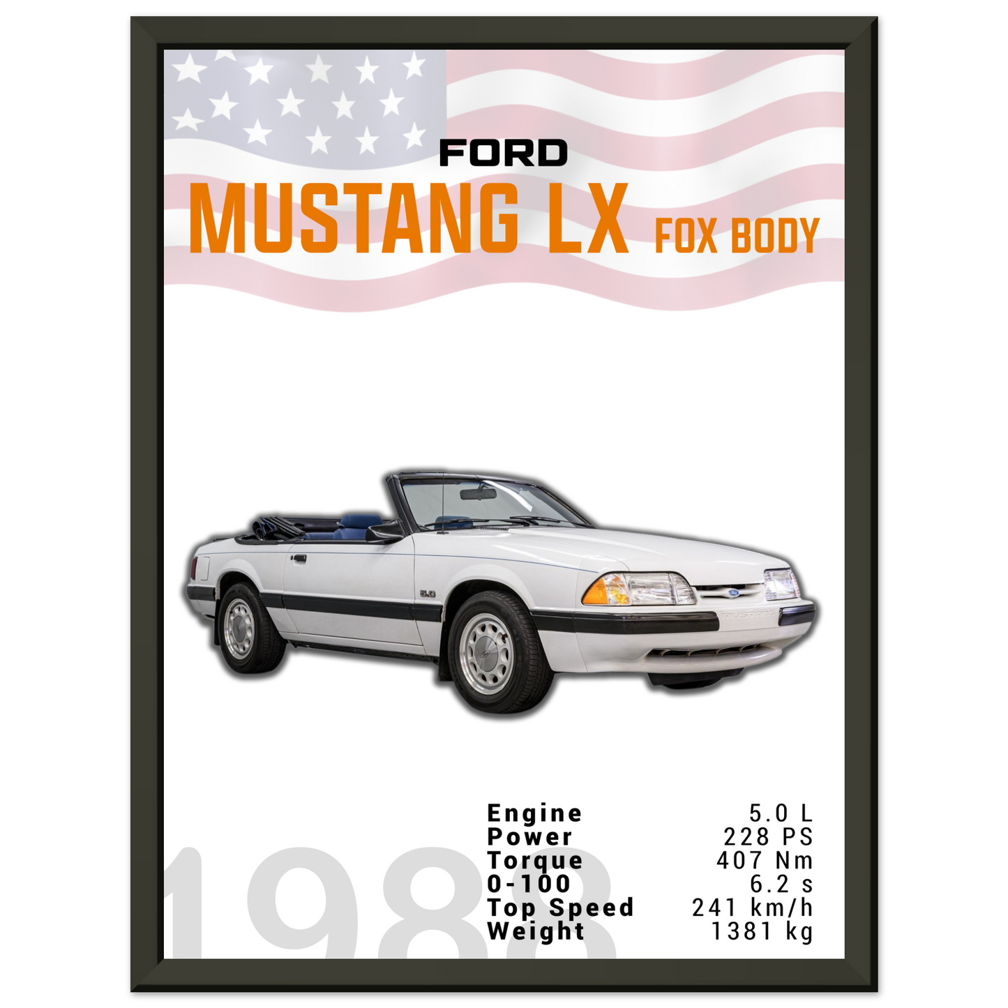 Ford Mustang 1988 LX Fox Body (MUSTANG18)