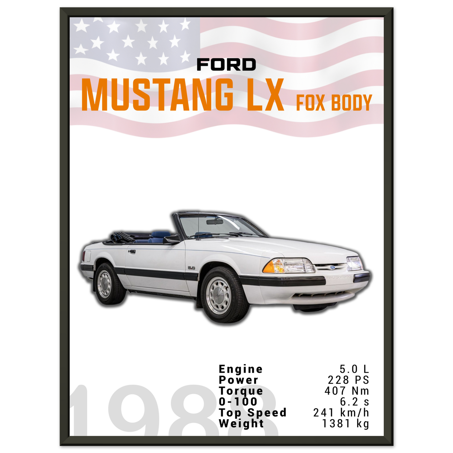 Ford Mustang 1988 LX Fox Body (MUSTANG18)