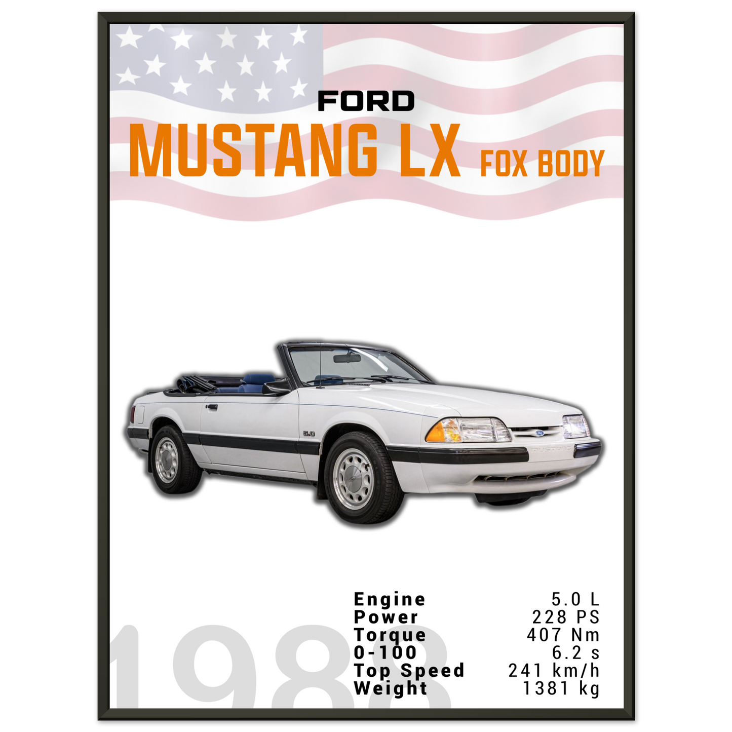 Ford Mustang 1988 LX Fox Body (MUSTANG18)