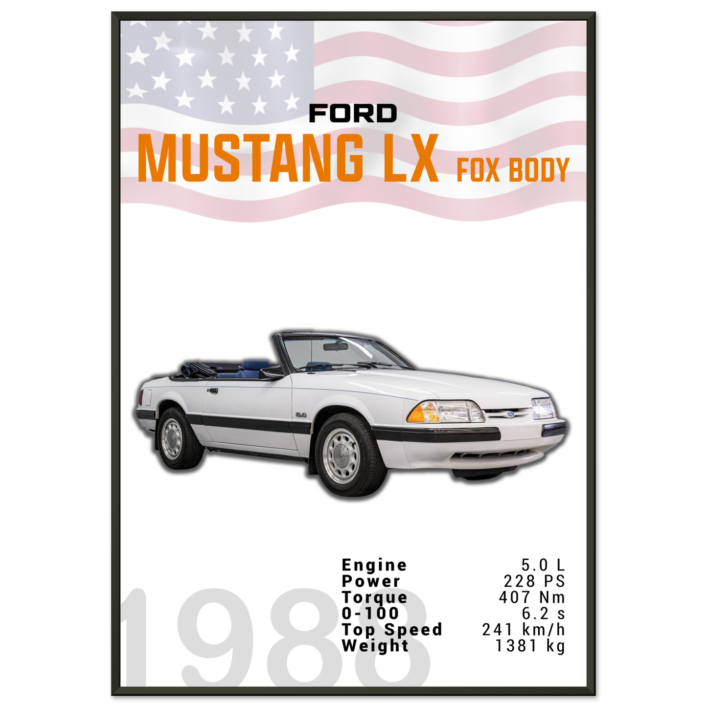 Ford Mustang 1988 LX Fox Body (MUSTANG18)