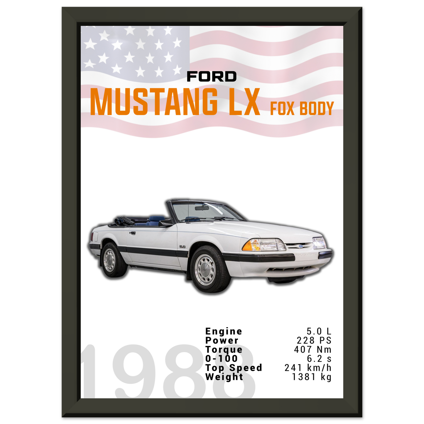 Ford Mustang 1988 LX Fox Body (MUSTANG18)