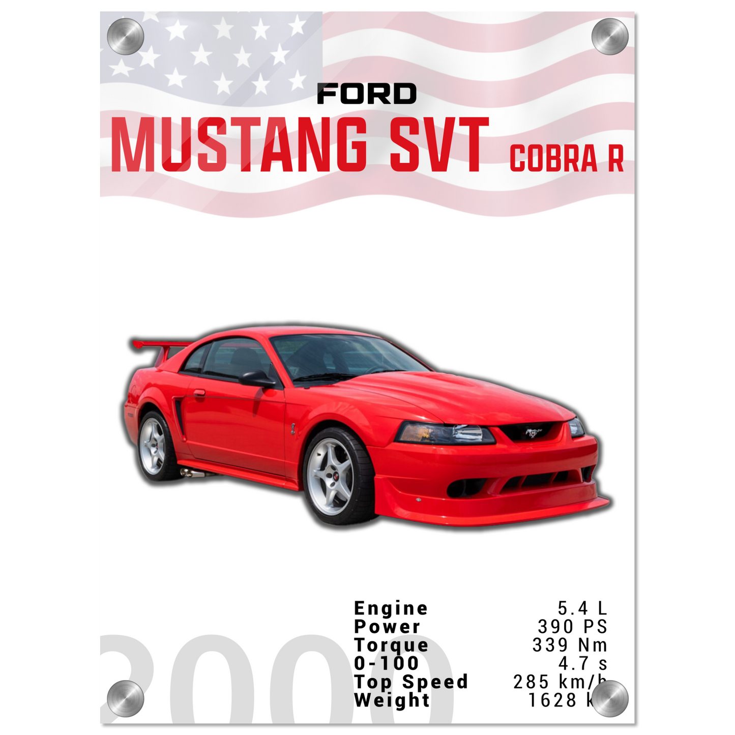 Ford Mustang 2000 SVT Cobra R (MUSTANG19)