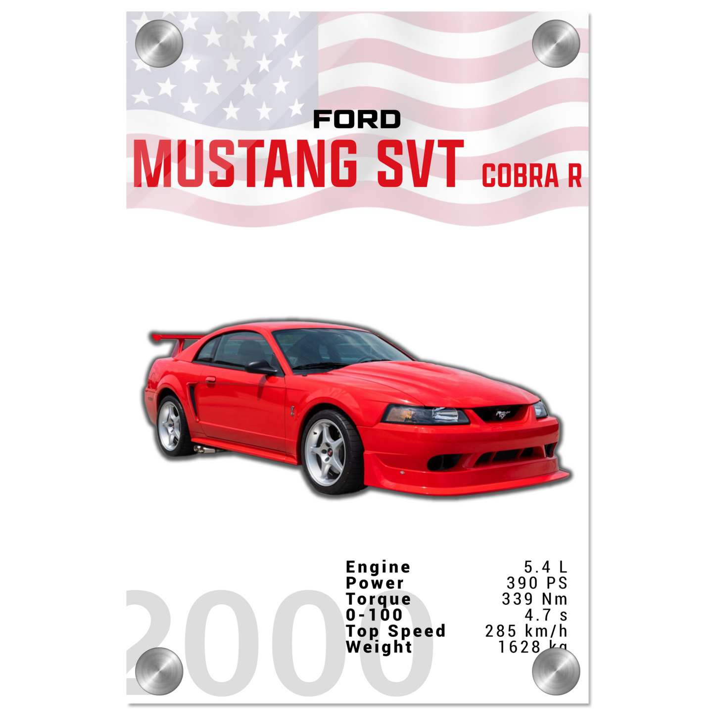 Ford Mustang 2000 SVT Cobra R (MUSTANG19)