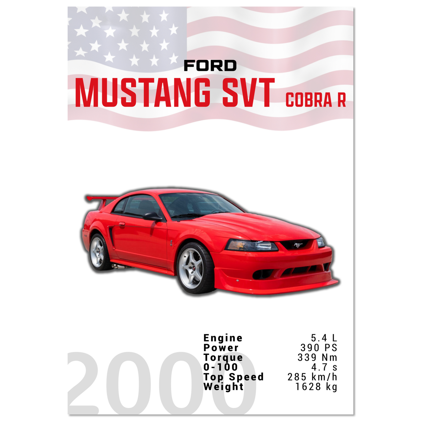 Ford Mustang 2000 SVT Cobra R (MUSTANG19)