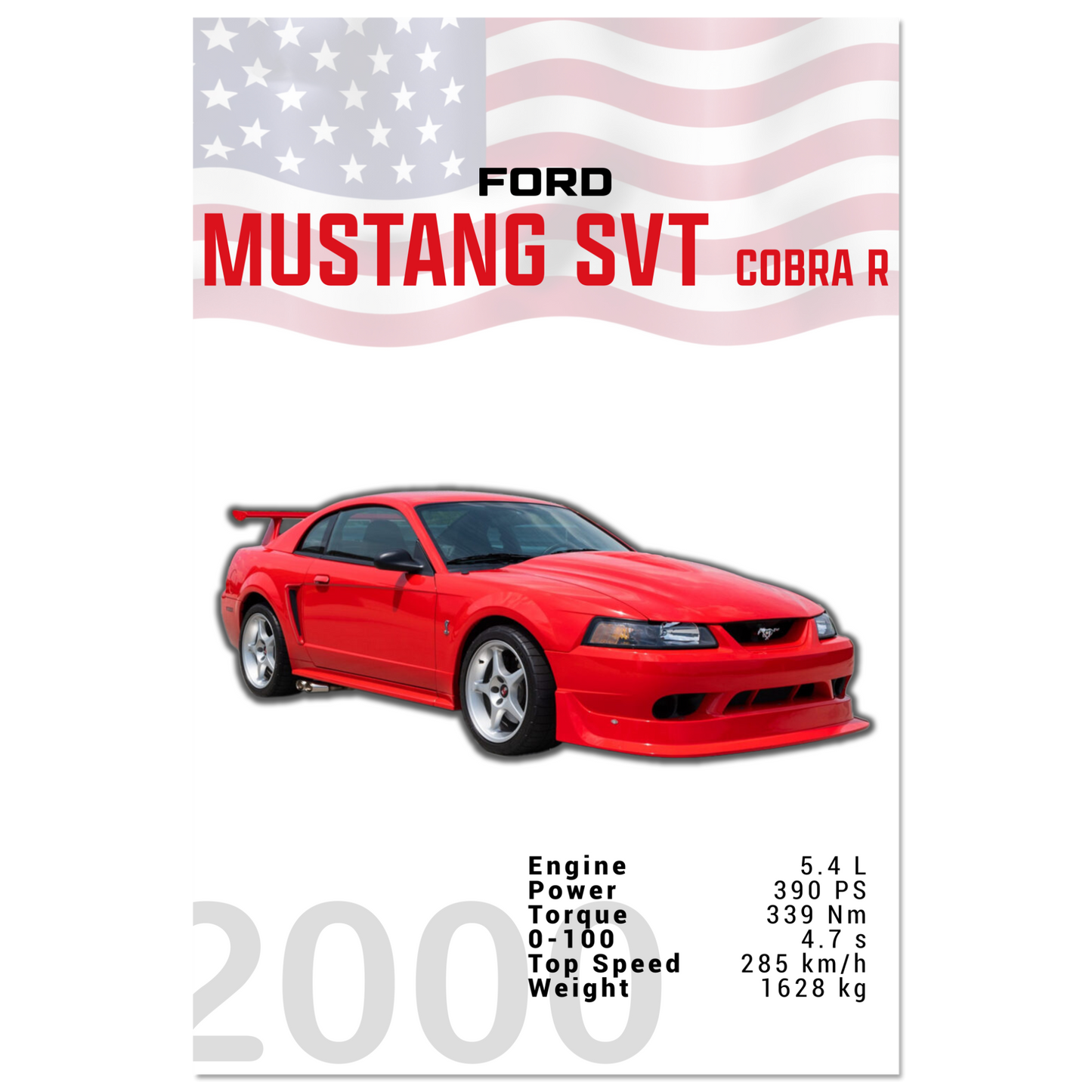 Ford Mustang 2000 SVT Cobra R (MUSTANG19)