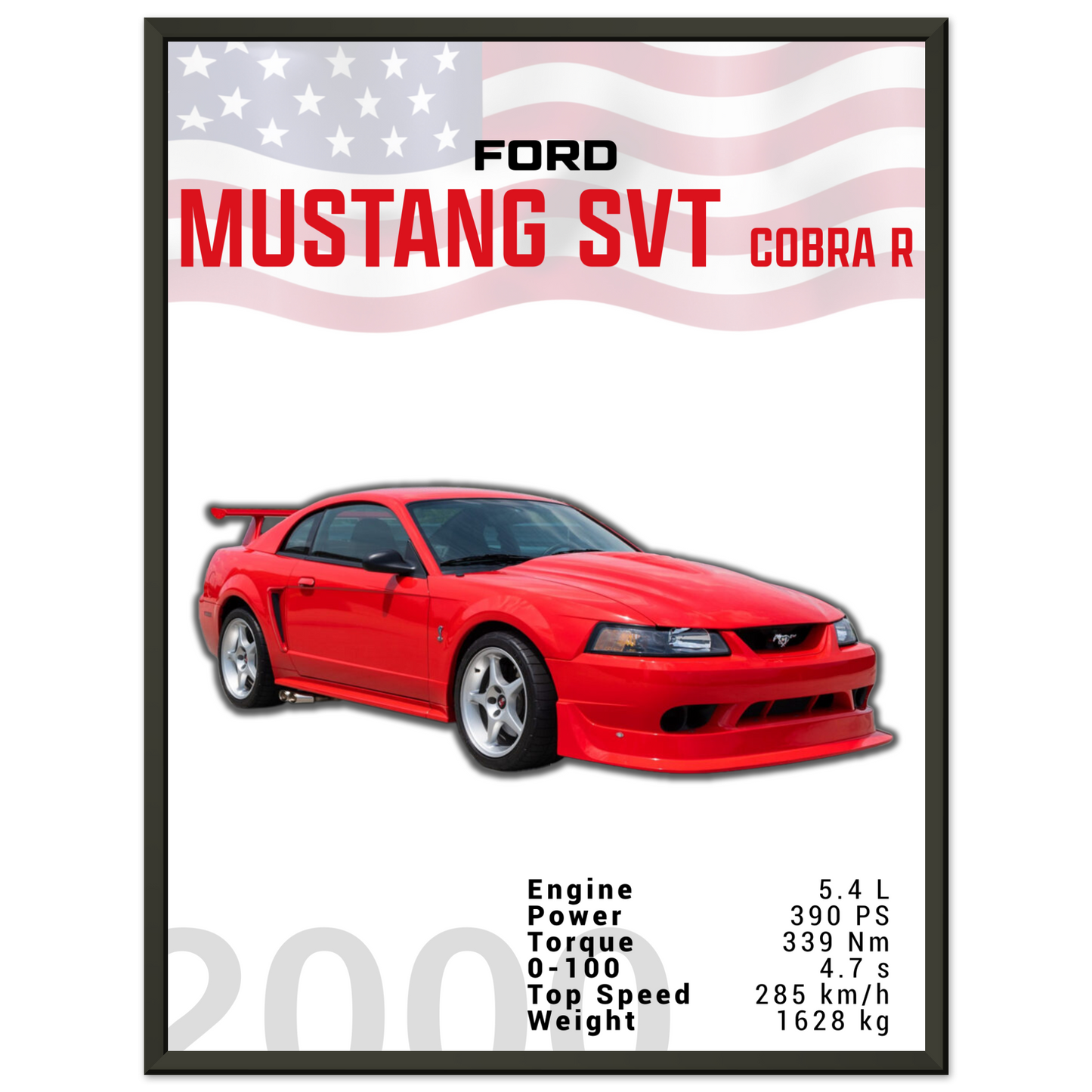 Ford Mustang 2000 SVT Cobra R (MUSTANG19)