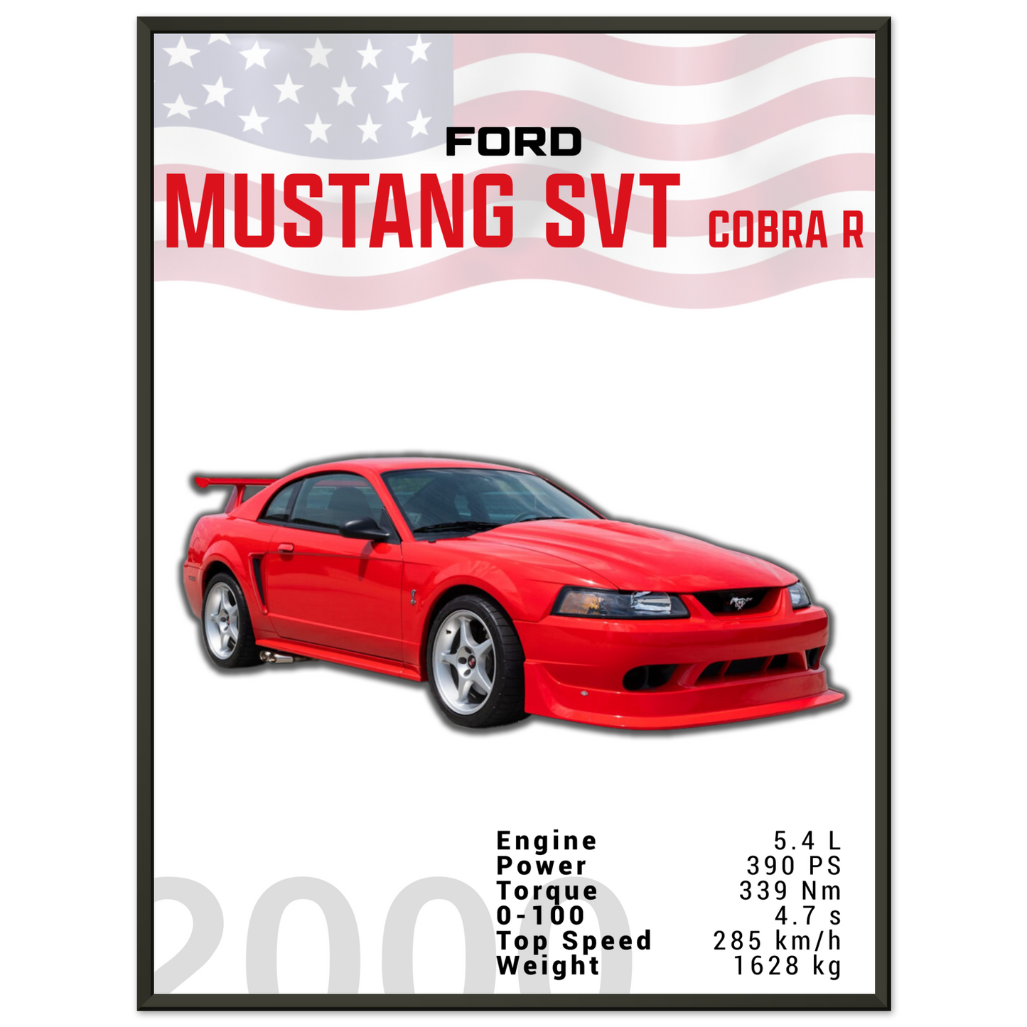 Ford Mustang 2000 SVT Cobra R (MUSTANG19)