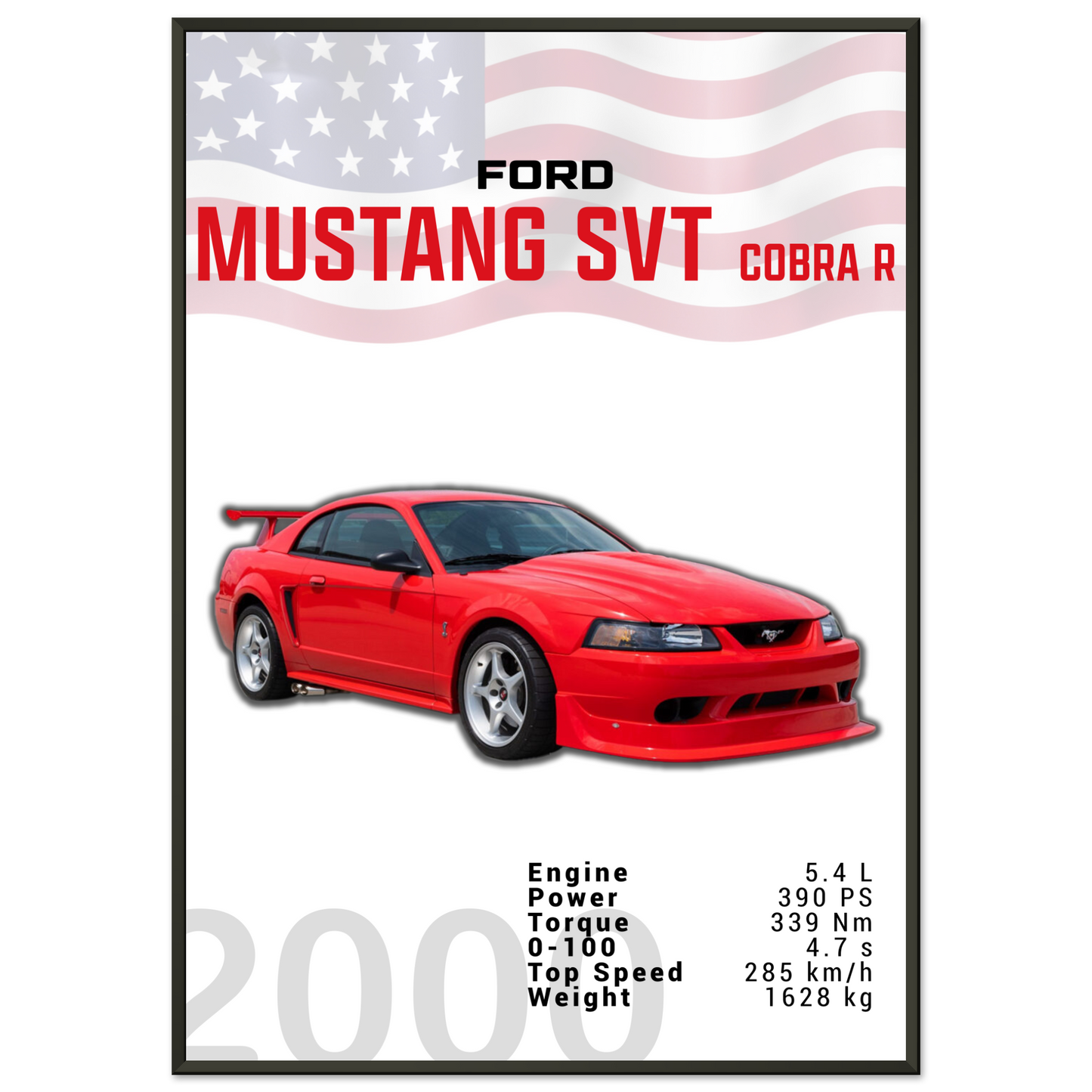 Ford Mustang 2000 SVT Cobra R (MUSTANG19)