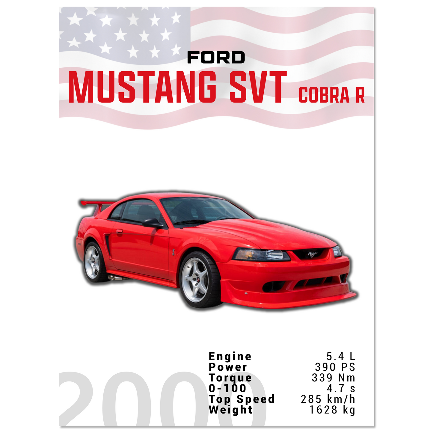 Ford Mustang 2000 SVT Cobra R (MUSTANG19)